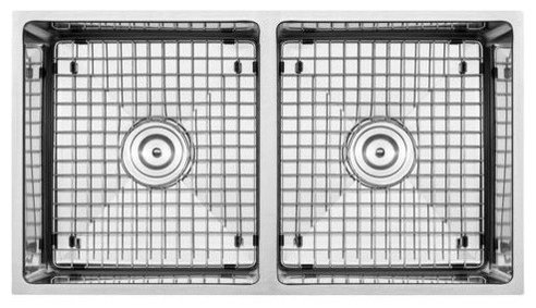 31.25" Undermount 16-Gauge Stainless Steel 50/50 Double Basin Kitchen Sink