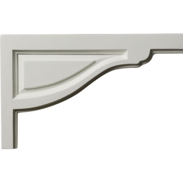 11 3/4"Wx7 3/8"Hx1/2"D Large Traditional Stair Bracket, Right