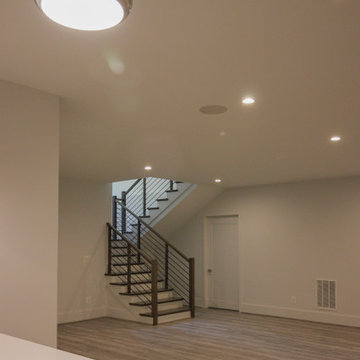 Project #79 | Minimalist Staircase with Black Horizontal Rods