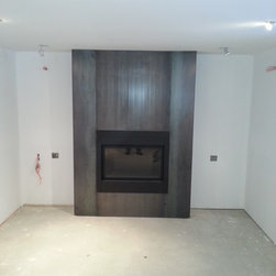 Living room fireplace mantel - Indoor Fireplaces