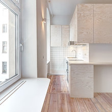 Vorher-Nachher: Eine Mini-Wohnung in Berlin mit Schlafstatt in der Höhe