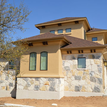 The front (just before landscaping)