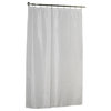 Fabric 78" Extra Long Shower Curtain, White