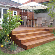 orchard and deck