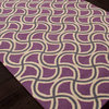 Jaipur Geometric Purple/Taupe Indoor-Outdoor Area Rug (5 x 7.6)