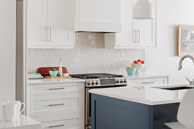 Transitional kitchen photo in Calgary