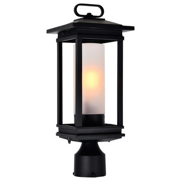 CWI LIGHTING 0412PT7-1-101 Granville 1 Light Black Outdoor Lantern Head
