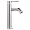 Bathroom Faucet Single Hole 1 Handle Chrome Plated Brass 9.5"|