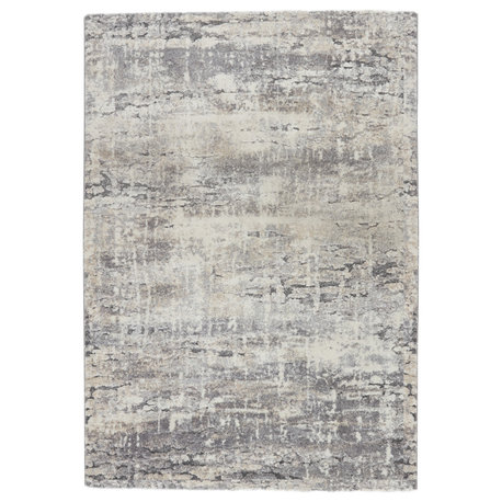 Vibe by Jaipur Living Benton Abstract Area Rug, Gray/Ivory, 8'x10'