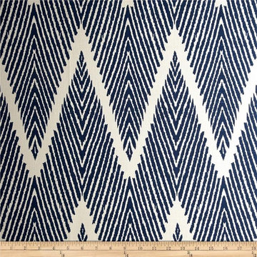 Stéphanie Fortier Design - Chevron navy and cream fabric