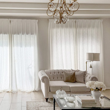 Modern Living Room Elowen Heavyweight Polyester Drapery by FRESHINE