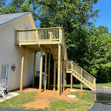 High elevation deck