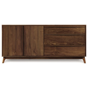 Copeland Catalina 3 Drawers On Right, 2 Doors On Left Buffet, Natural Walnut