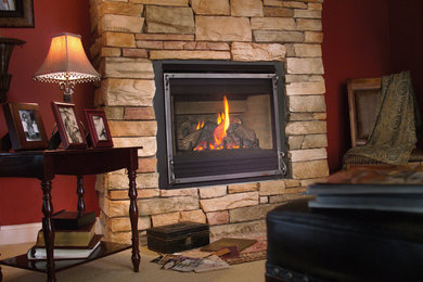 Fireplaces with Cultured Stone facing