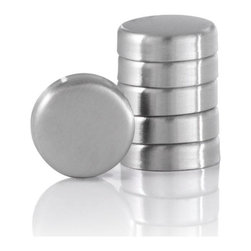 Blomus - Muro Magnets  Stainless Steel Set of 6 - Desk Accessories