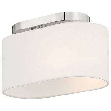 Designers Fountain D253M-SF Midtown 11"W Flush Mount Ceiling - Polished Nickel