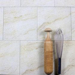 Abolos - Nature 8 in x 8 in Glass Square Tile in Crema Marfil - Mosaic Tile