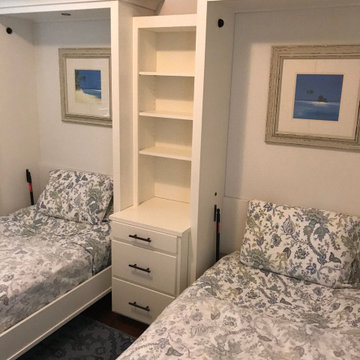 Custom Built Vertical Twin Murphy Bed Set - Guest Bedroom - Children's Bedroom