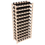 Wine Racks America - 72-Bottle Stackable Wine Rack, Ponderosa Pine, Satin Finish - Four kits of wine racks for sale prices less than three of our18 bottle Stackables! This rack gives you the ability to store 6 full cases of wine in one spot. Strong wooden dowels allow you to add more units as you need them. These DIY wine racks are perfect for young collections and expert connoisseurs.