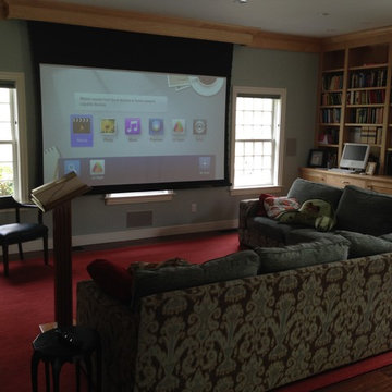 Norwell, MA 7.1 surround sound system with 120" screen