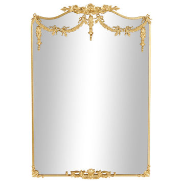 Vintage Gold Metal Wall Mirror 564269