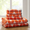 Intelligent Design Lita Cotton Jacquard Bath Towel 6 Piece Set, Orange