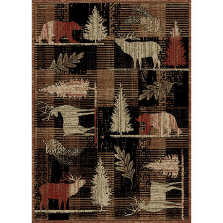 Hearthside Roaming Freely Lodge Area Rug, 5'3"x7'3"