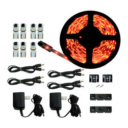 NEW Cut and Connect Series: Normal Bright Flexible Strip 12M Kit in Red - Undercabinet Lighting