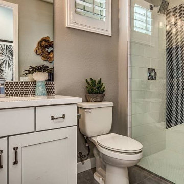 High-Contrast Bath Remodel in Alhambra, CA
