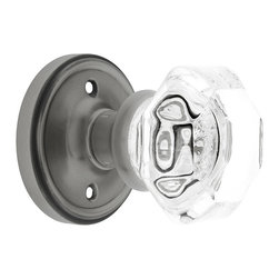 Classic Rosette Set With Waldorf Crystal Knobs - Cabinet And Drawer Knobs