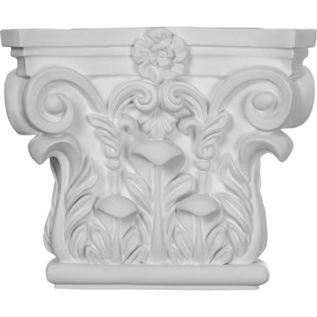Corinthian Capital (Fits Pilasters up to 5 5/8"Wx3/4"D), 8 5/8"Wx7 1/4"H