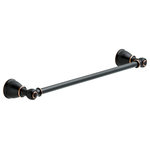 Delta Faucet - Delta Windemere II Towel Bar, Venetian Bronze, 18" - The sculpted curves of the Windemere Bath Collection bring a whimsical touch to the bath. With a traditional design and rounded features, it will add a stylish dimensions to your space while bringing convenience and easy to your morning routine.