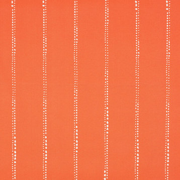 Orange Dotted Stripes Outdoor Lumbar Pillow Set of 2, 12x24