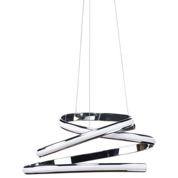 Oslo Chandelier Adjustable Integrated LED, Dimmable, Chrome