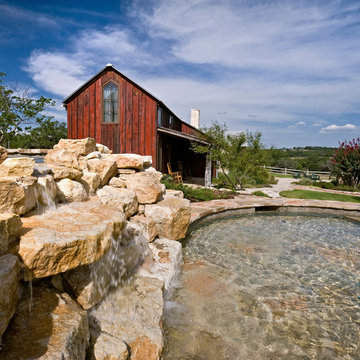 Fredericksburg/Grapetown Texas Ranch Pool/Spa/Waterfall