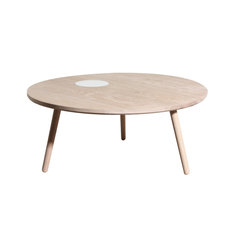 Oak Three Legged Coffee Table, Natural, Small