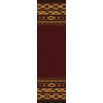 American Dakota - Cimarron Rug, Burgundy, 2'x8', Runner - Warm up the room with this traditional area rug, which pairs excellently with that old cabin aesthetic. Made in America!