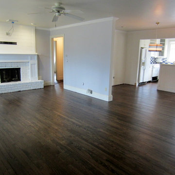 EAST HAMPTON: NEW INSTALL & FLOOR RESTORATION - JACOBEAN STAIN/TRAFFIC HD POLY