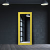 72"x30" Pop of Color Wall/Floor Mirror Art, Modern Yellow