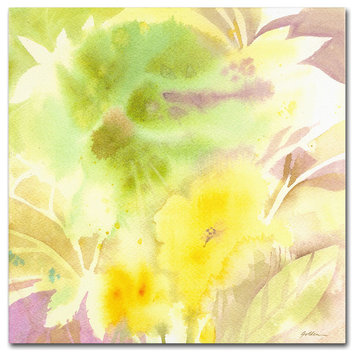 'Yellow Mist' Canvas Art by Sheila Golden