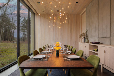 Trendy dining room photo in New York