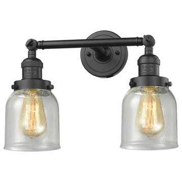 Innovations Lighting 208 Small Bell Small Bell 2 Light 15"W - Oiled Rubbed