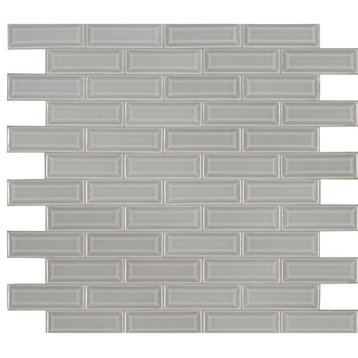 MSI SMOT-PT-2X6B Highland Park - 2" x 6" Brick Joint Mosaic Tile - Morning Fog