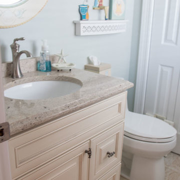 Ocean City Traditional Kitchen and Powder Room