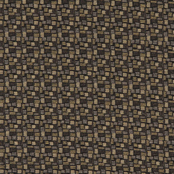Black Gold Grey Geometric Rectangles Durable Upholstery Fabric By The Yard