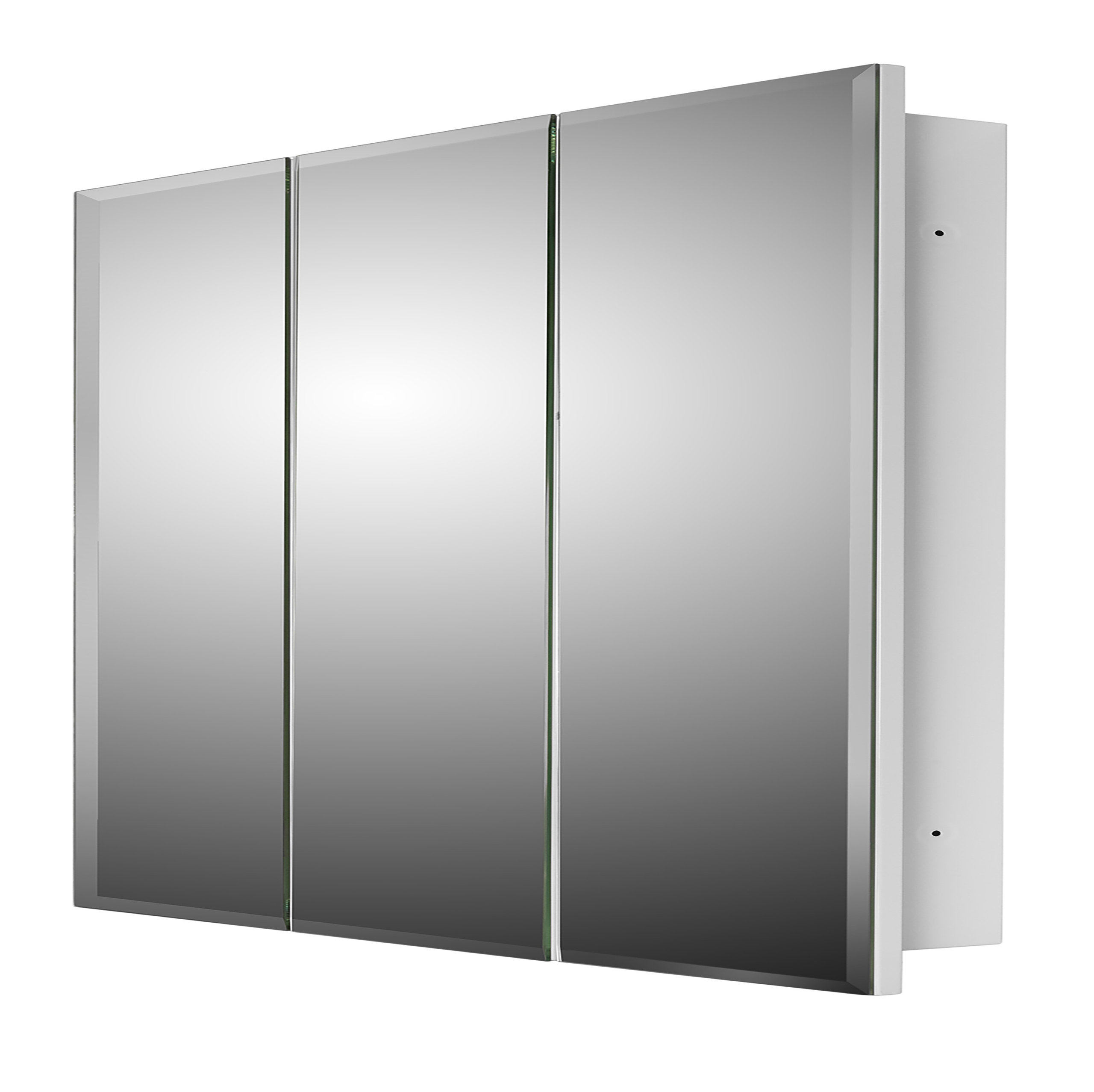 Tri-View Series Medicine Cabinet, 60"x36", Beveled Edge