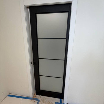 Double and pocket doors Planum 2132 Black White frame/trims