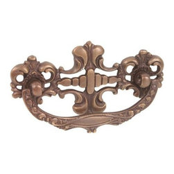 Antique Bras Bail Pull - Cabinet And Drawer Handle Pulls