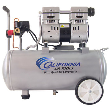 8010 Ultra Quiet and Oil-Free 1.0 HP, 8.0-Gallon Steel Tank Air Compressor