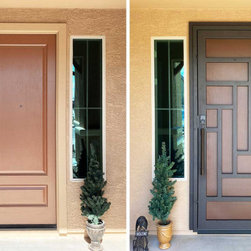 Before & After - Iron Security Door by First Impression Ironworks - Home Safety And Security